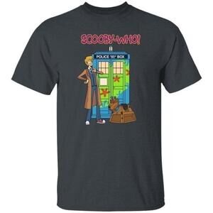 Scooby Doo Doctor Who Tardis Mystery Machine Crossover Graphic T Shirt